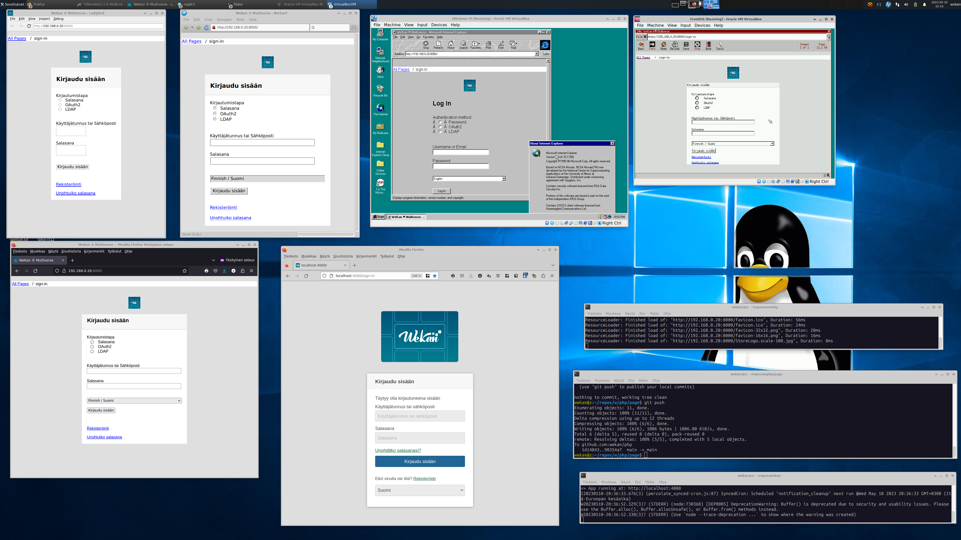 Multiverse WeKan screenshot